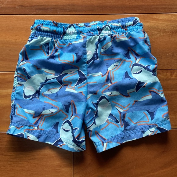 Carters Swim Trunks 2T Blue Sharks - Picture 4 of 6